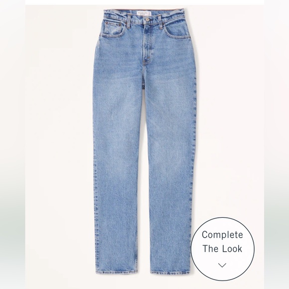 Abercrombie & Fitch Denim - Abercrombie curve love straight jeans